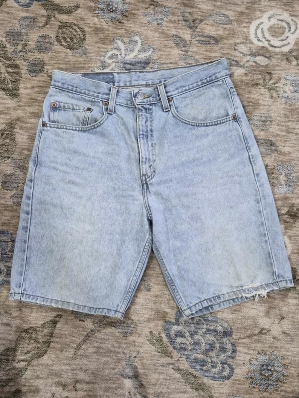 Levi's Light Wash Denim Shorts - Pale Blue